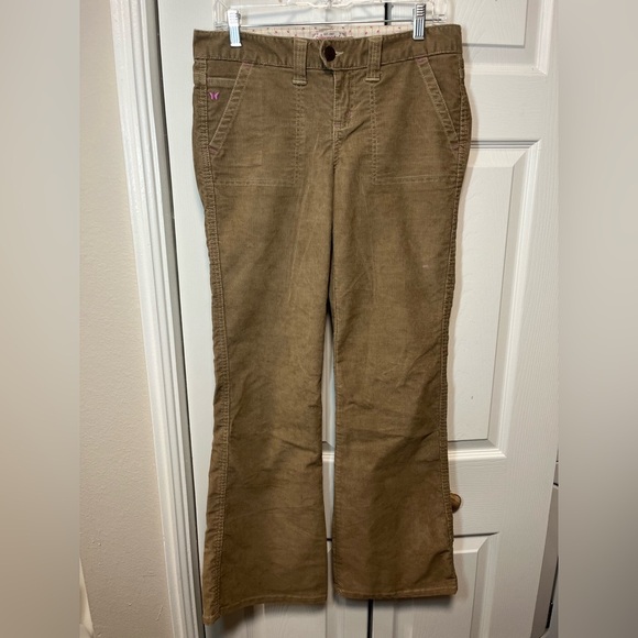 Aeropostale Vintage Y2K Tan Corduroy Women's jeans pants size 5/6R - Picture 1 of 6
